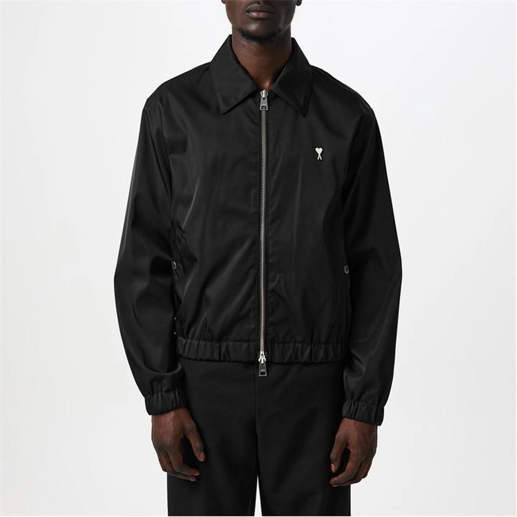 AMI Paris Pin Twill Jacket - Black